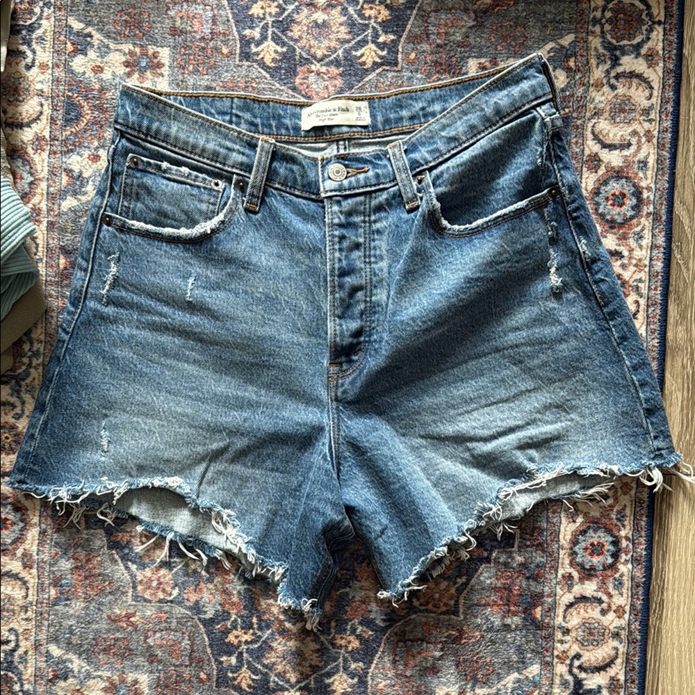 Abercrombie & fitch the dad short high rise Women's Denim Shorts